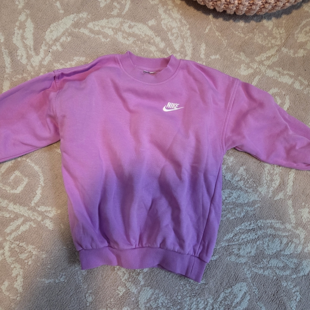 Nike Girls Purple Crewneck Sweatshirt